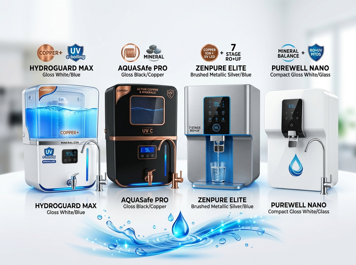 Rudra RO Purifiers Display